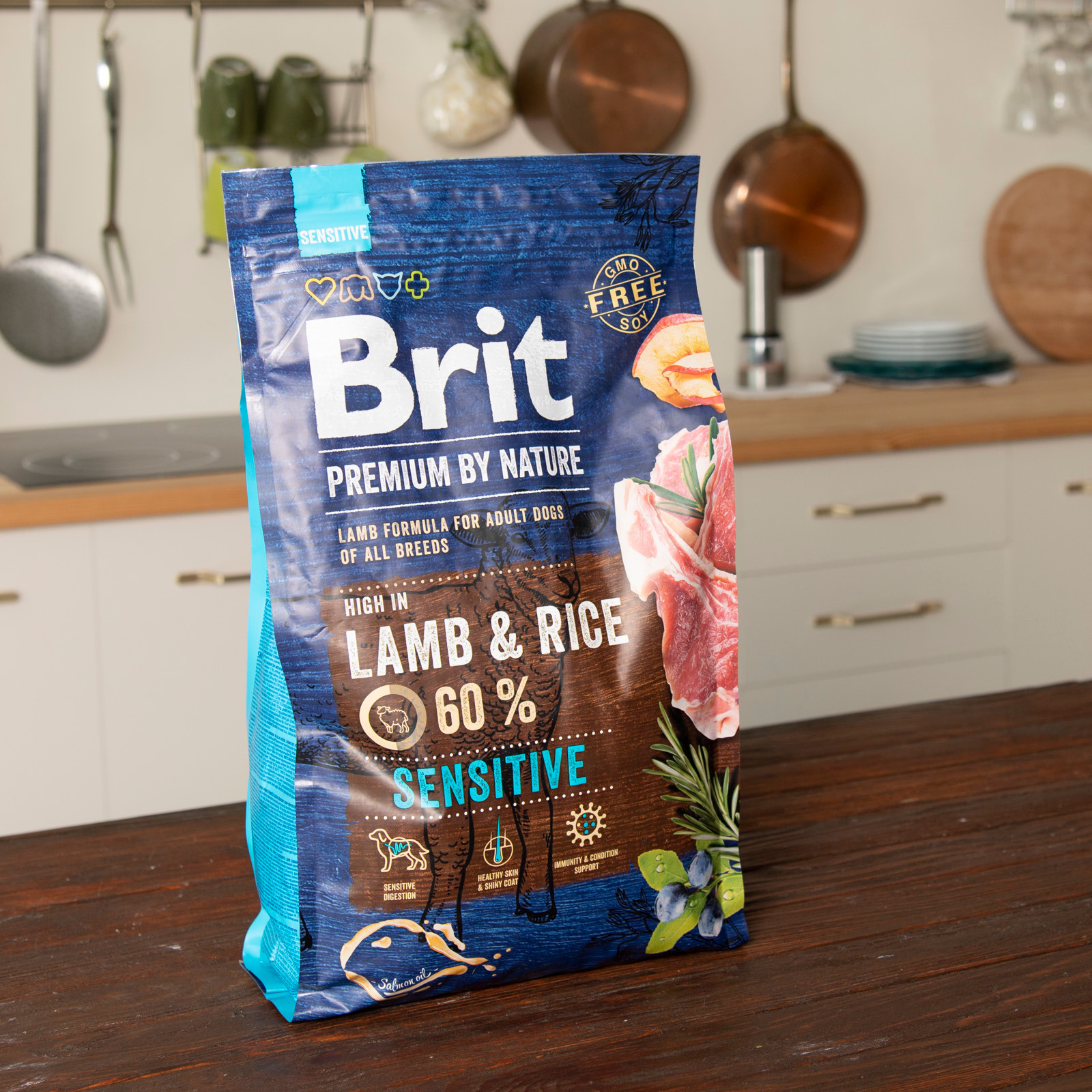 Сухой корм для собак с чувствительным пищеварением Brit Premium Dog Sensitive Lamb, с ягненком, 3 кг - фото 6