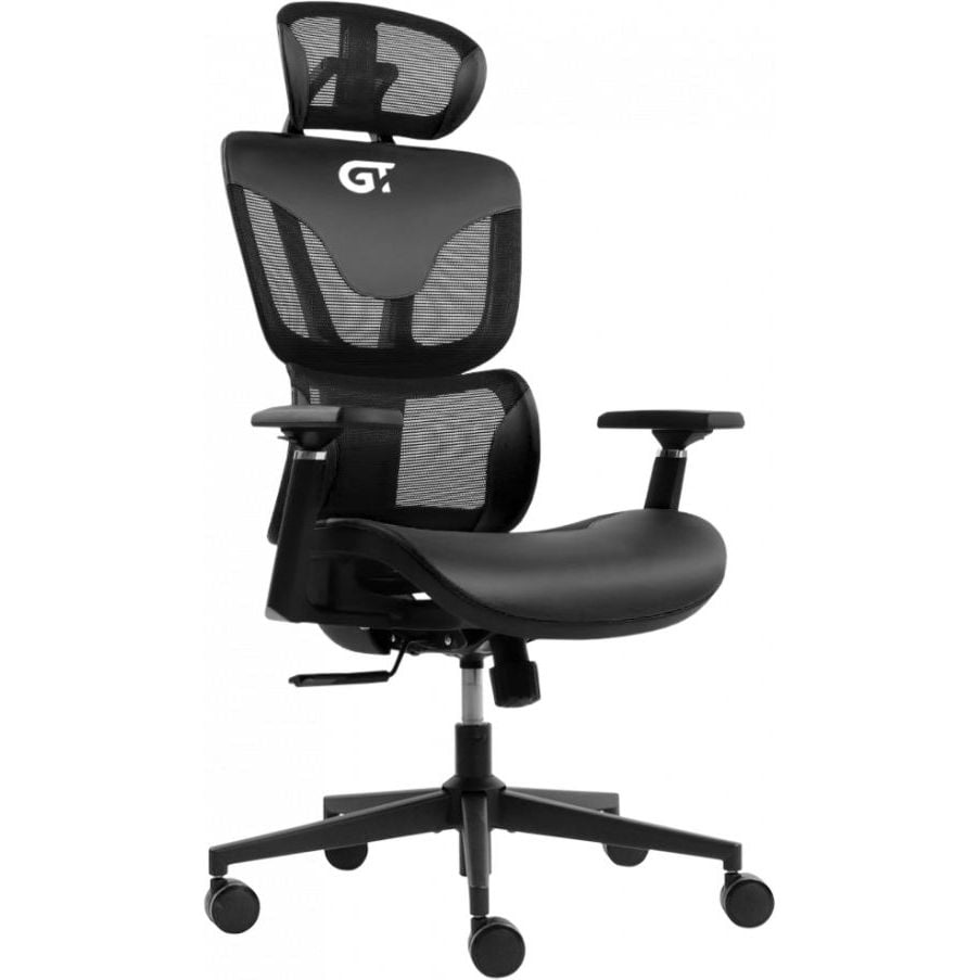 Геймерское кресло GT Racer черное (X-6005 Black) - фото 2