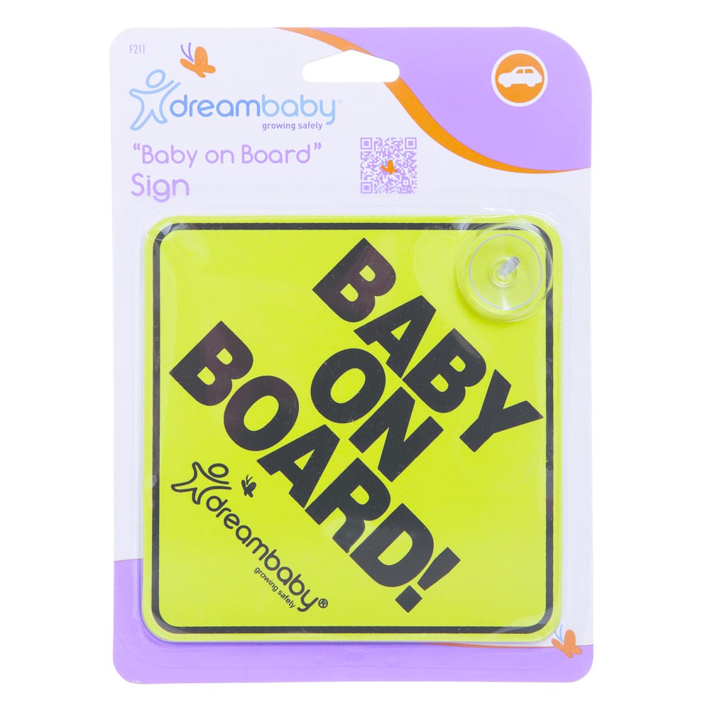 Знак DreamBaby Baby On Board, жовтий (F211) - фото 2