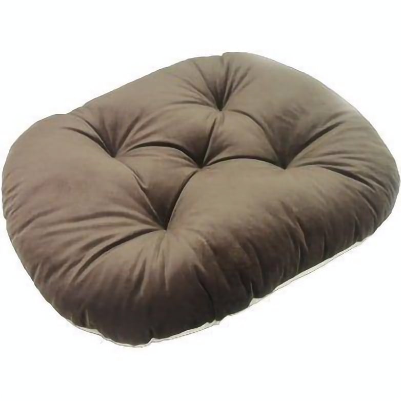 Лежак-подушка Matys №1, велюр, 40х50 см, коричневый с молочным - фото 1