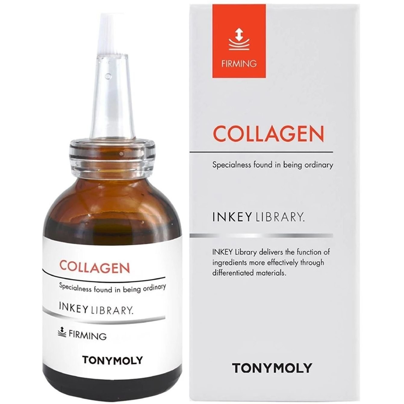 Сироватка для обличчя Tony Moly Inkey Library Collagen Ampoule, з колагеном, 30 мл - фото 1