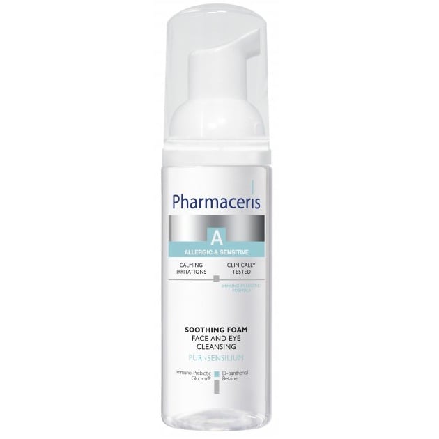 Ніжна пінка для вмивання обличчя Pharmaceris A, чутлива алергійна шкіра, 150 мл (E1635) - фото 1