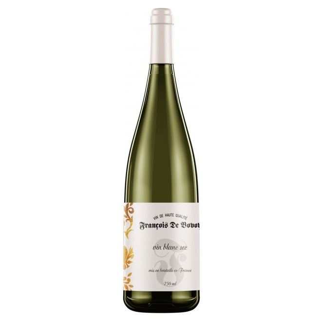 Вино Francois de Bovoy Blanc Sec, белое, сухое, 0,75 л (911719) - фото 1
