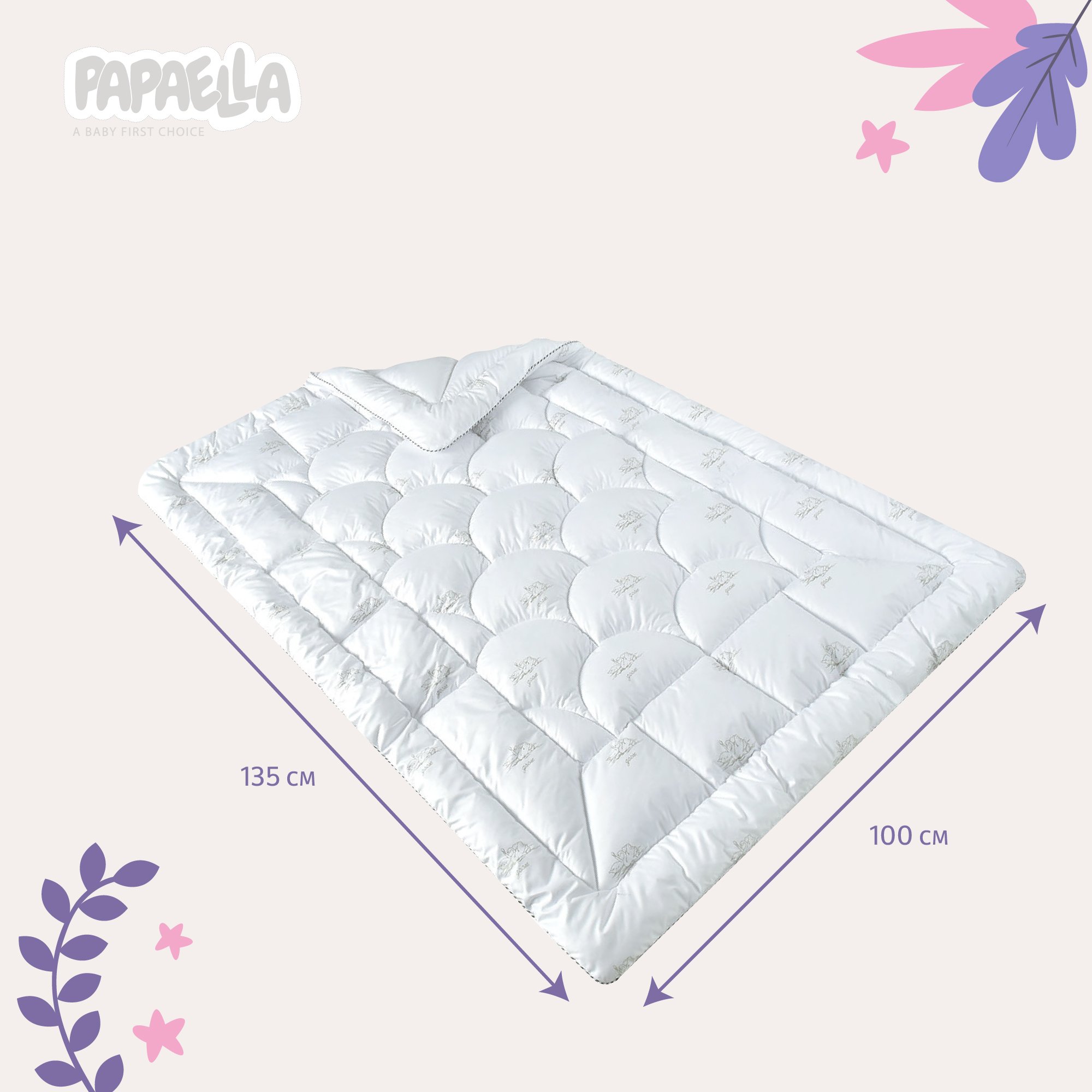 Одеяло детское в кроватку Papaella Super Soft Classic, 135х100 см (8-11863) - фото 2