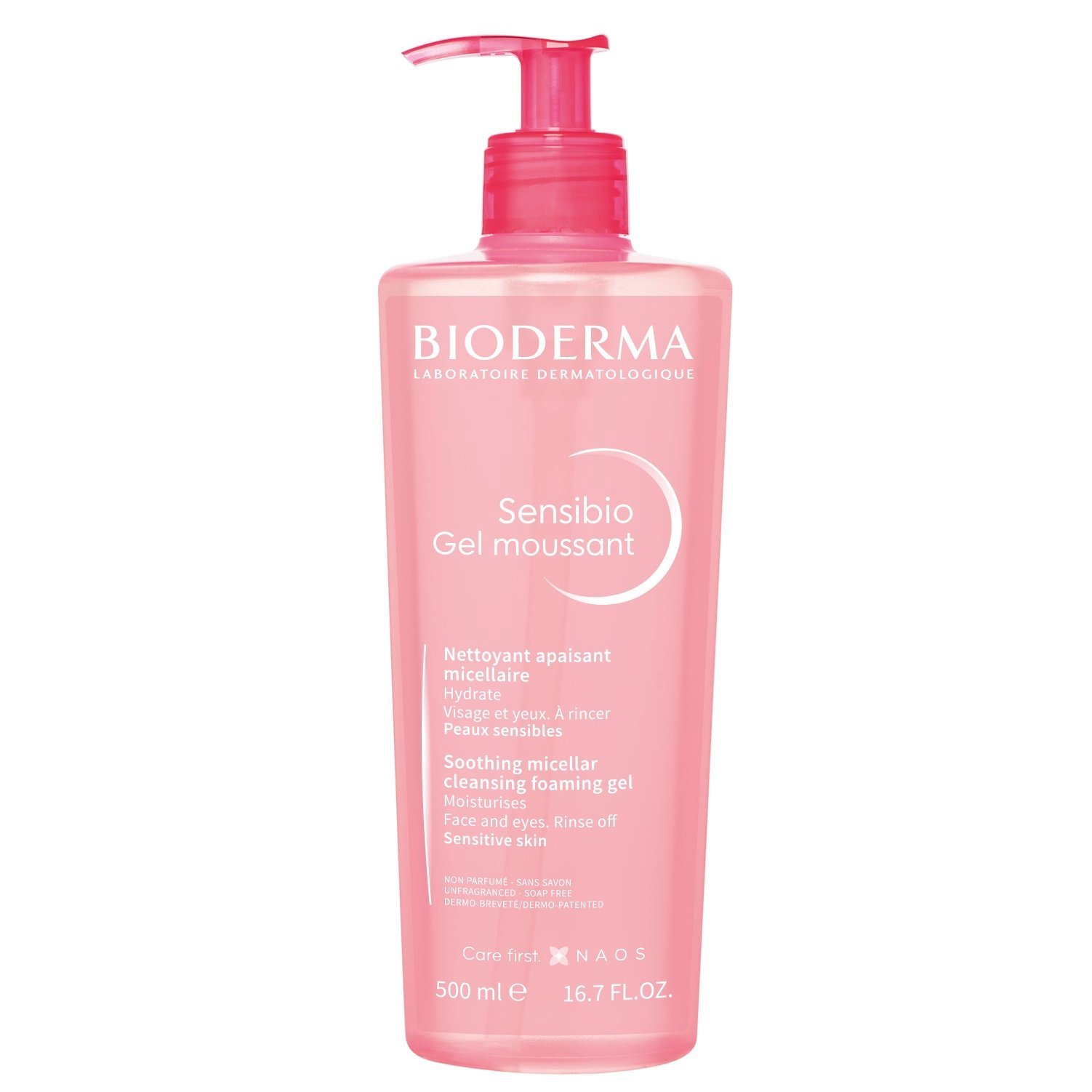 Очищаюший гель для умывания Bioderma Sensibio, для чувствительной кожи, 500 мл (28727) - фото 1
