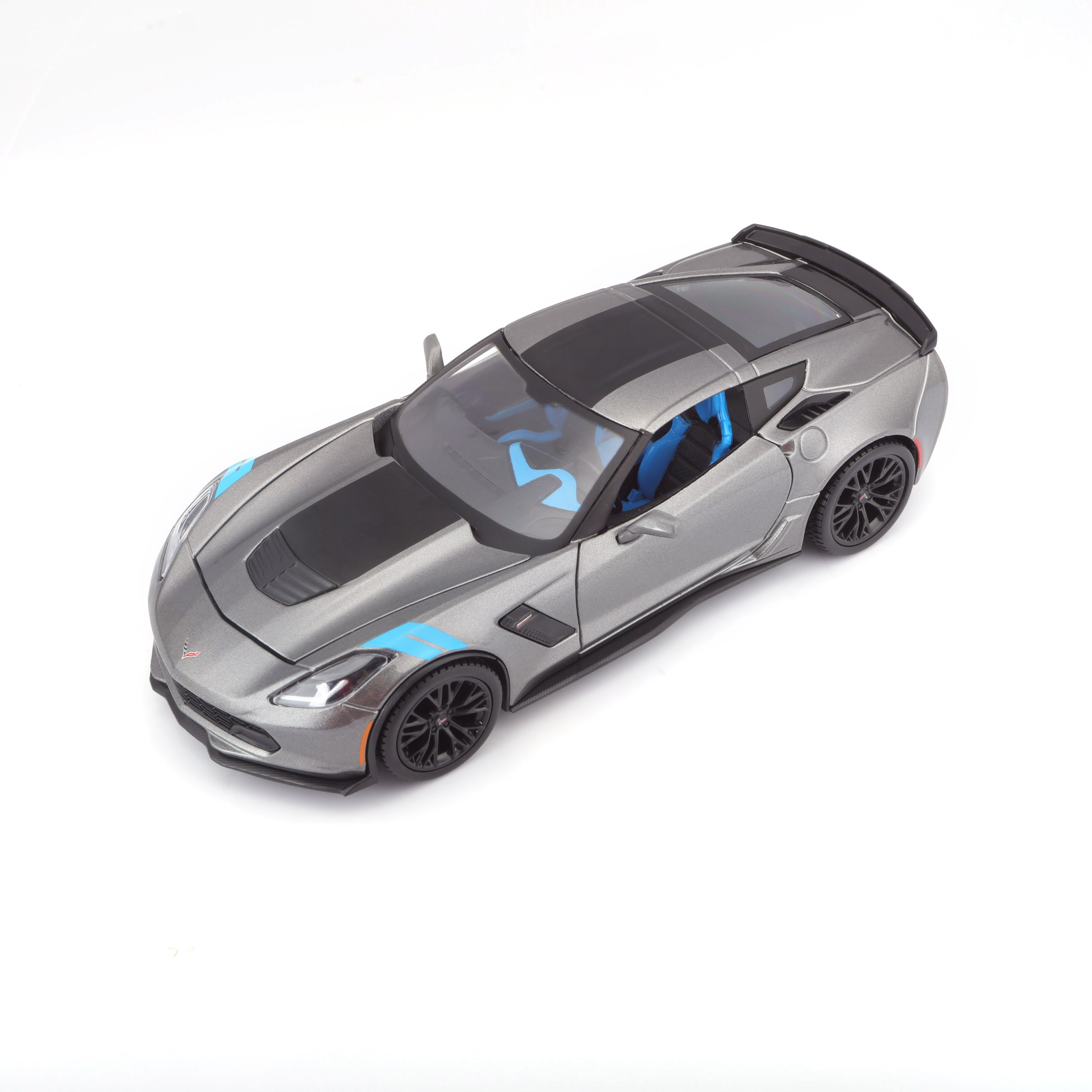 Игровая автомодель Maisto Corvette Grand Sport 2017, серый металлик, 1:24 (31516 met. grey) - фото 3