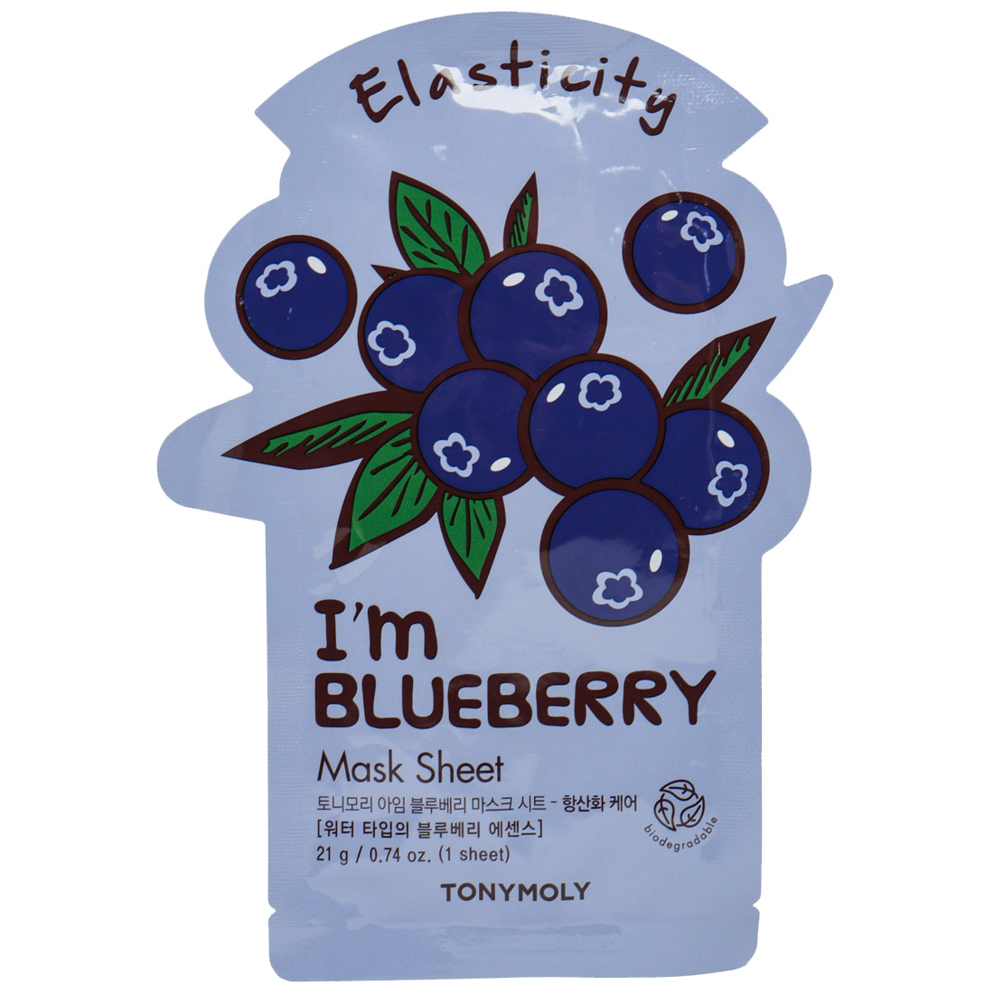 Маска для лица Tony Moly I'm Blueberry тканевая 21 г - фото 1