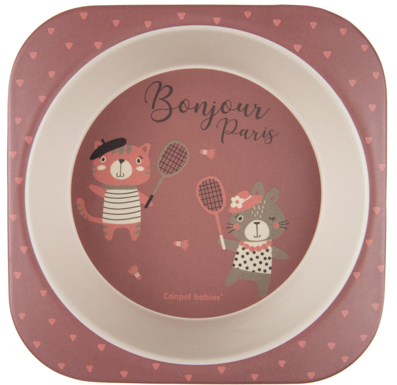 Набір посуду Canpol babies Bonjour Paris, 5 предметів, червоний (9/227_red) - фото 2