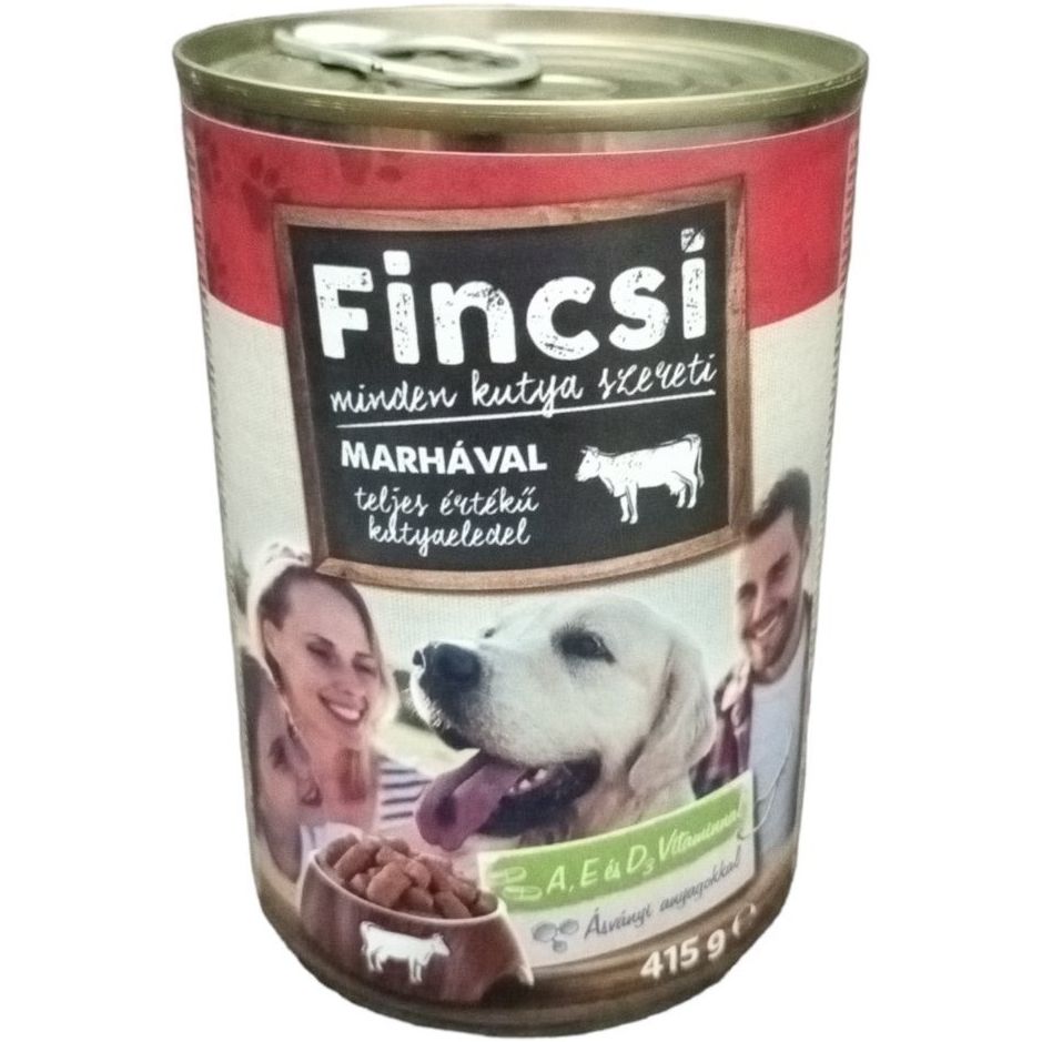 Влажный корм для собак Fincsi Говядина, 415 г - фото 1