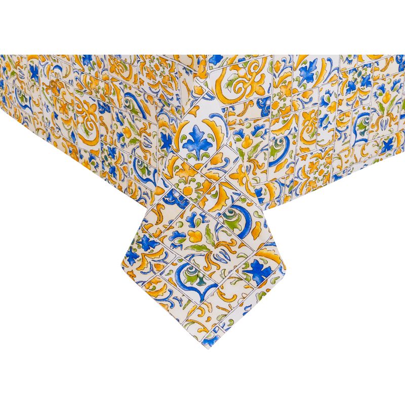 Скатерть Lefard Home Textile Tiles Amarillo водоотталкивающая, 240х140 см (715-279) - фото 3