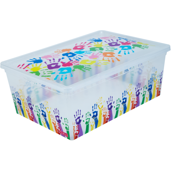Коробка Qutu Light Box Colored hands, 10 л (COLORED HANDS 10л.) - фото 1