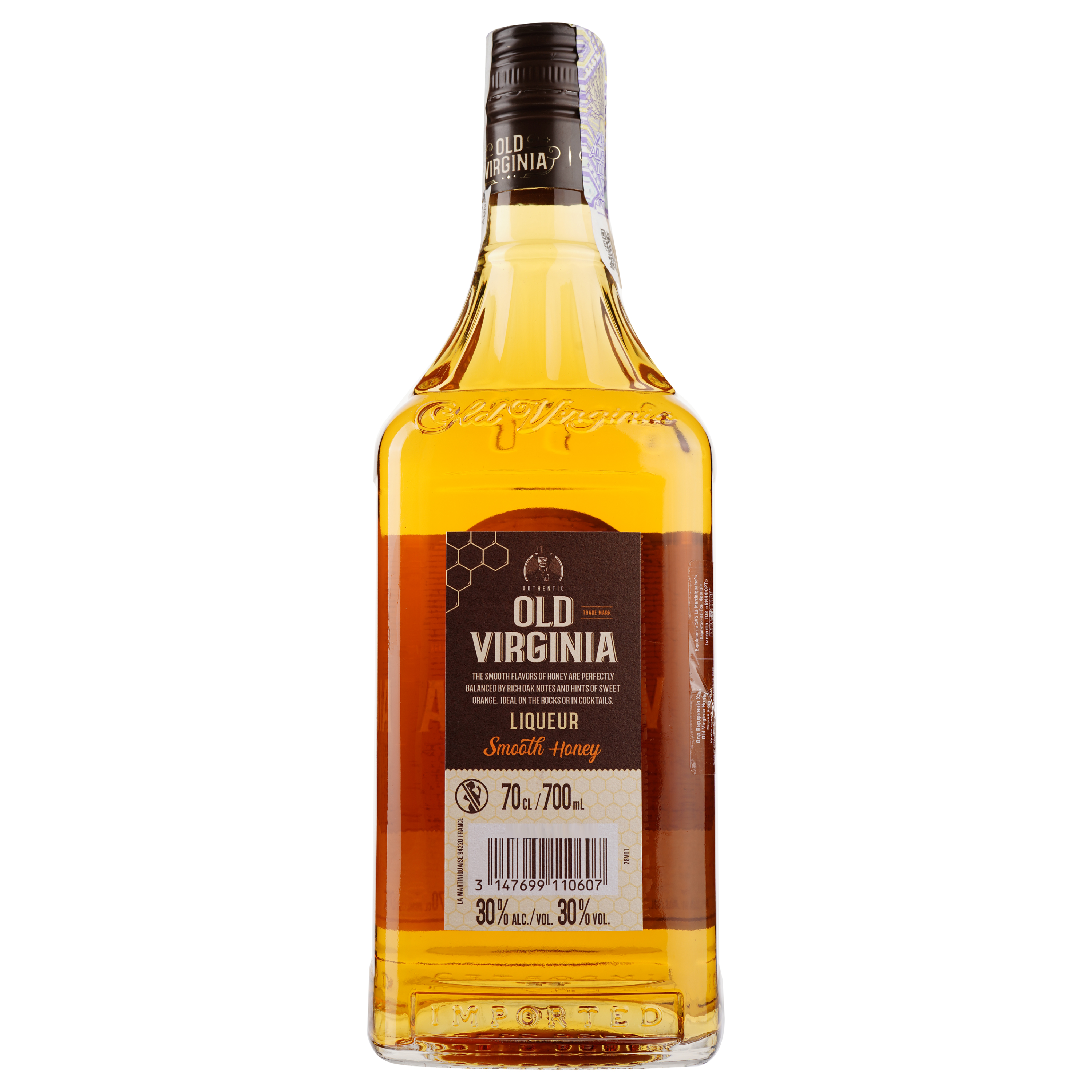 Ликер Old Virginia Honey, 30%, 0,7 л - фото 2