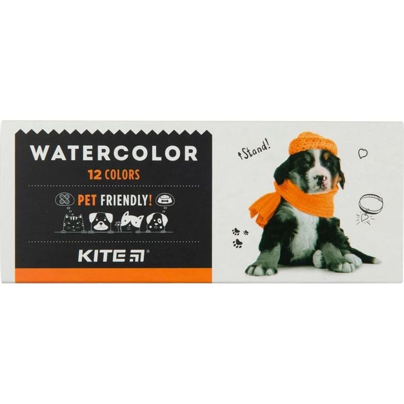 Фарби акварельні Kite Dogs 12 кольорів (K23-041) - фото 1
