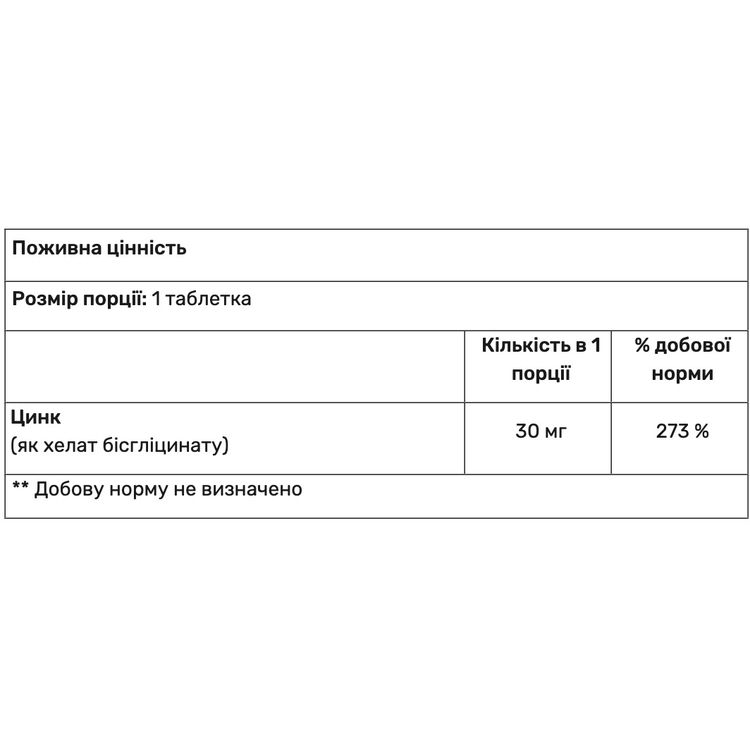 Цинк бисглицинат хелат Haya Labs Zinc Bisglycinate 30 мг 100 таблеток - фото 2