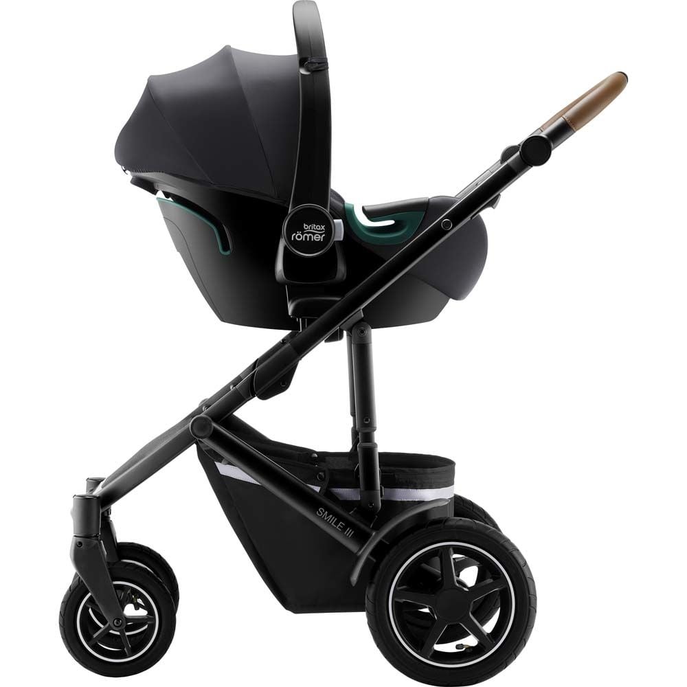 Автокрісло Britax Romer Baby-Safe 3 i-Size Midnight Grey, з платформою Flex Base, сіре (2000035083) - фото 4