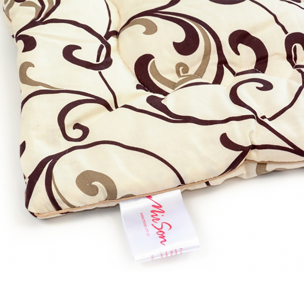 Одеяло шерстяное MirSon Hand Made №162, демисезонное, 155x215 см, бежевое с узором - фото 4