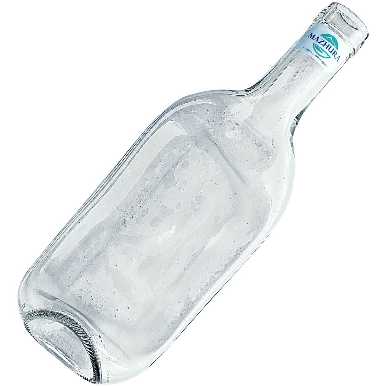 Стеклянная тарелка Mazhura Vine из сплюснутой винной бутылки прозрачная (mz718618) - фото 1