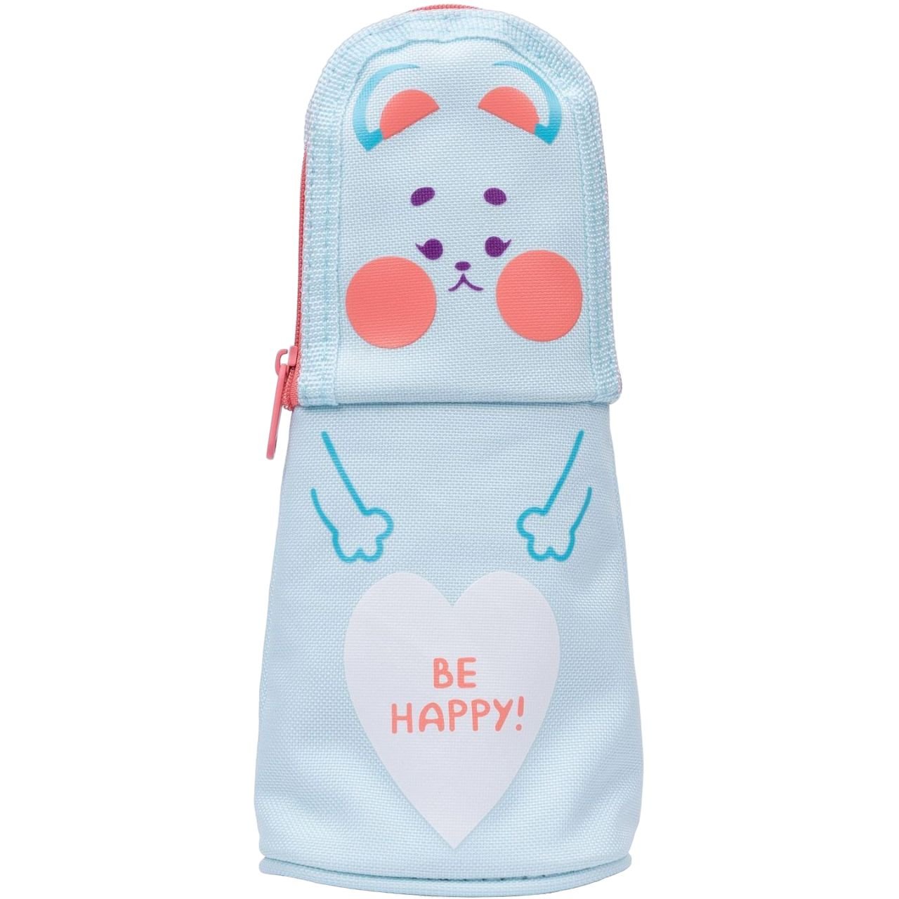 Пенал подставка Yes PM-M3 Mouse Be happy, 21х8х5 см, голубой (533248) - фото 1