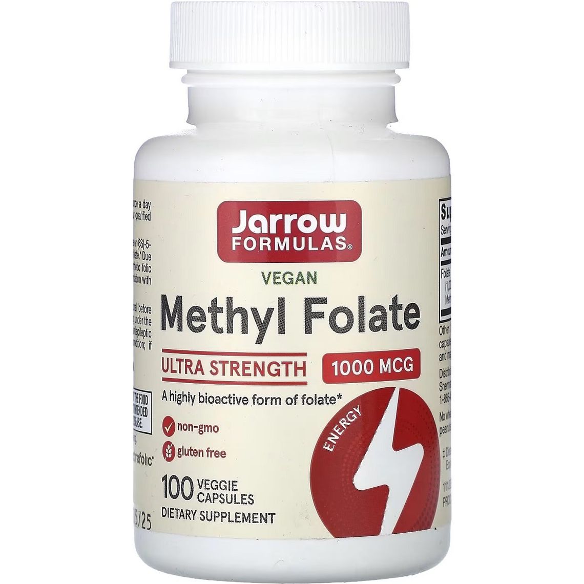 Метилфолат Jarrow Formulas Methyl Folate 1000 мкг 100 капсул - фото 1