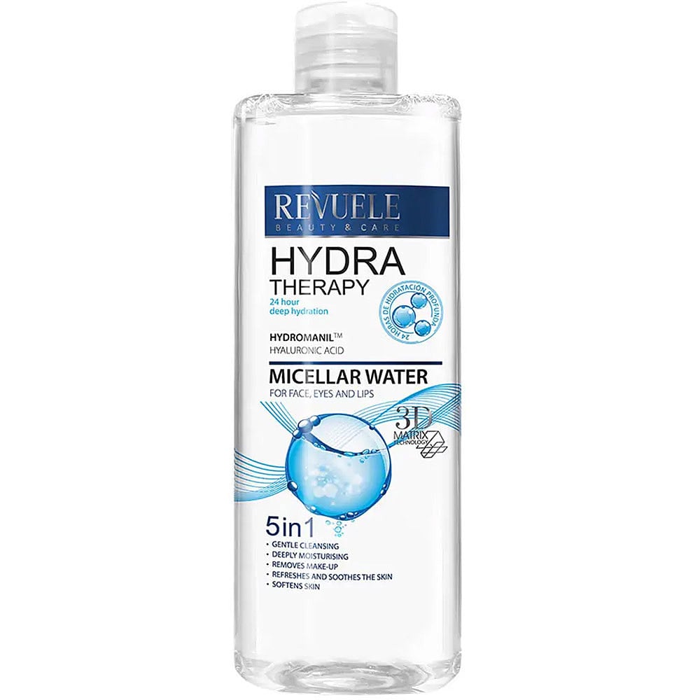 Міцелярна вода Revuele Hydra Therapy Intense 5 в 1 для обличчя, повік та губ 400 мл - фото 1