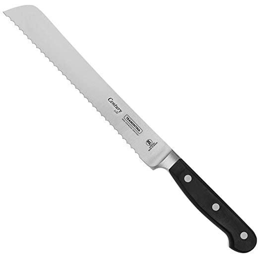 Кухонный нож для хлеба Tramontina 203 мм Черный 000266702 - фото 1