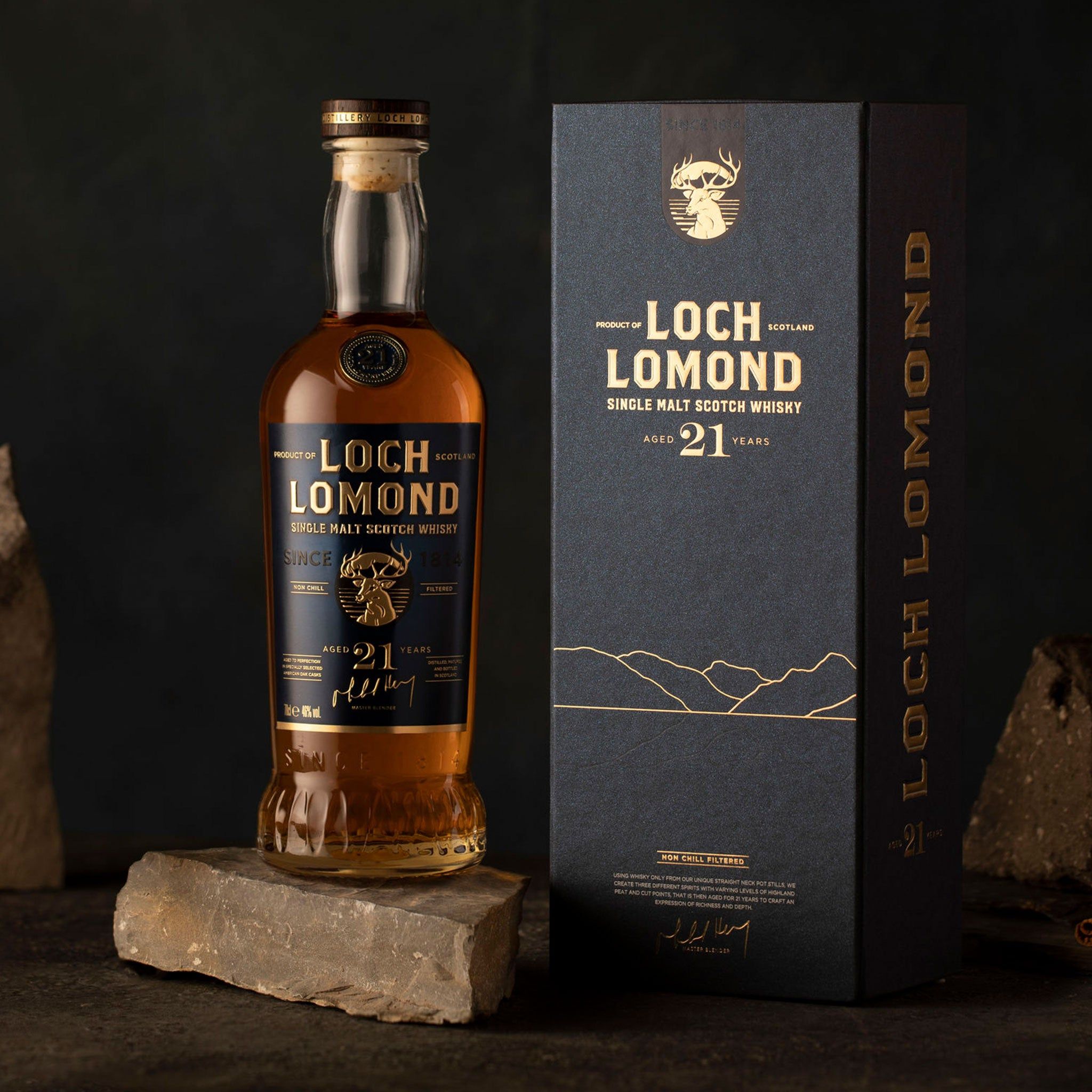Виски Loch Lomond 21yo Single Malt Scotch Whisky 46% 0.7 л в подарочной упаковке - фото 2