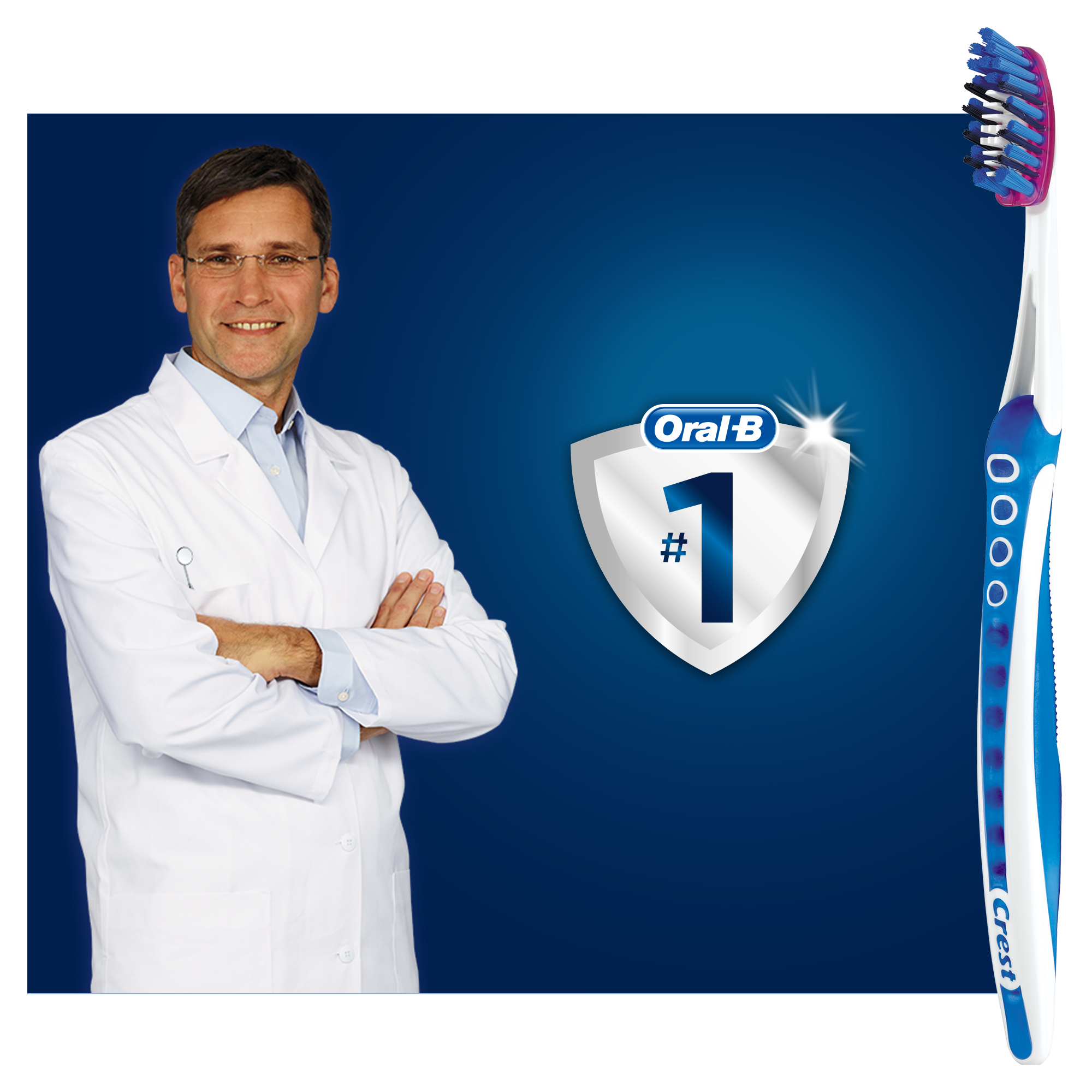 Зубна щітка Oral-B 3D White Luxe Pro-Flex, середня, фіолетовий - фото 2