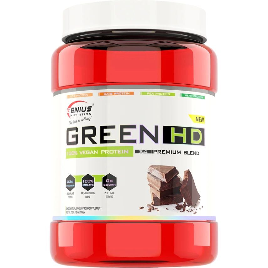 Протеїн Genius Nutrition GreenHD Chocolate 750 г - фото 1