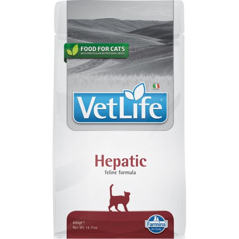 Сухий корм для котів Farmina Vet Life Hepatic При хронічній печінковій недостатності 400 г - фото 1