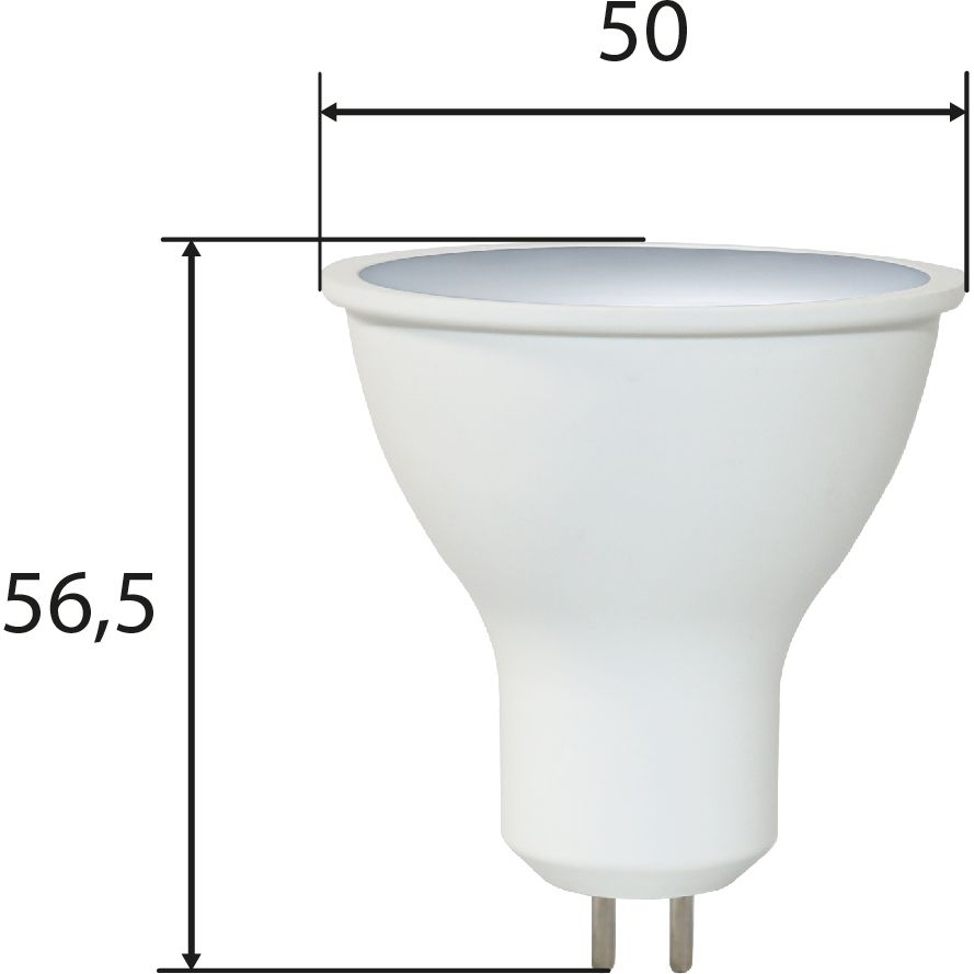 Лампа світлодіодна JCDR 9 Вт Gu5.3 4000K 720 Лм ~ 175-265 V (51-314-003) - фото 2