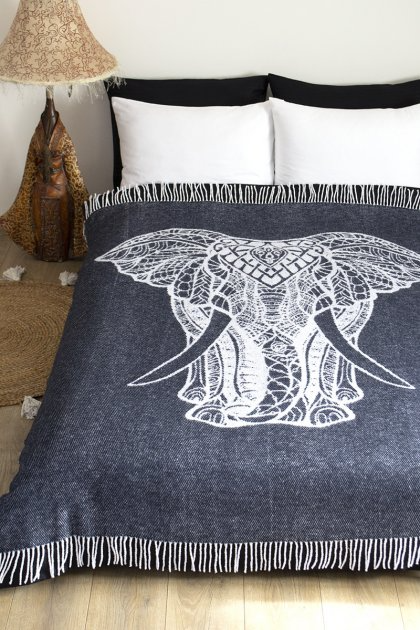 Плед Lotus Zeus Elephant, 200х170 см, антрацит (svt-2000022272230) - фото 1