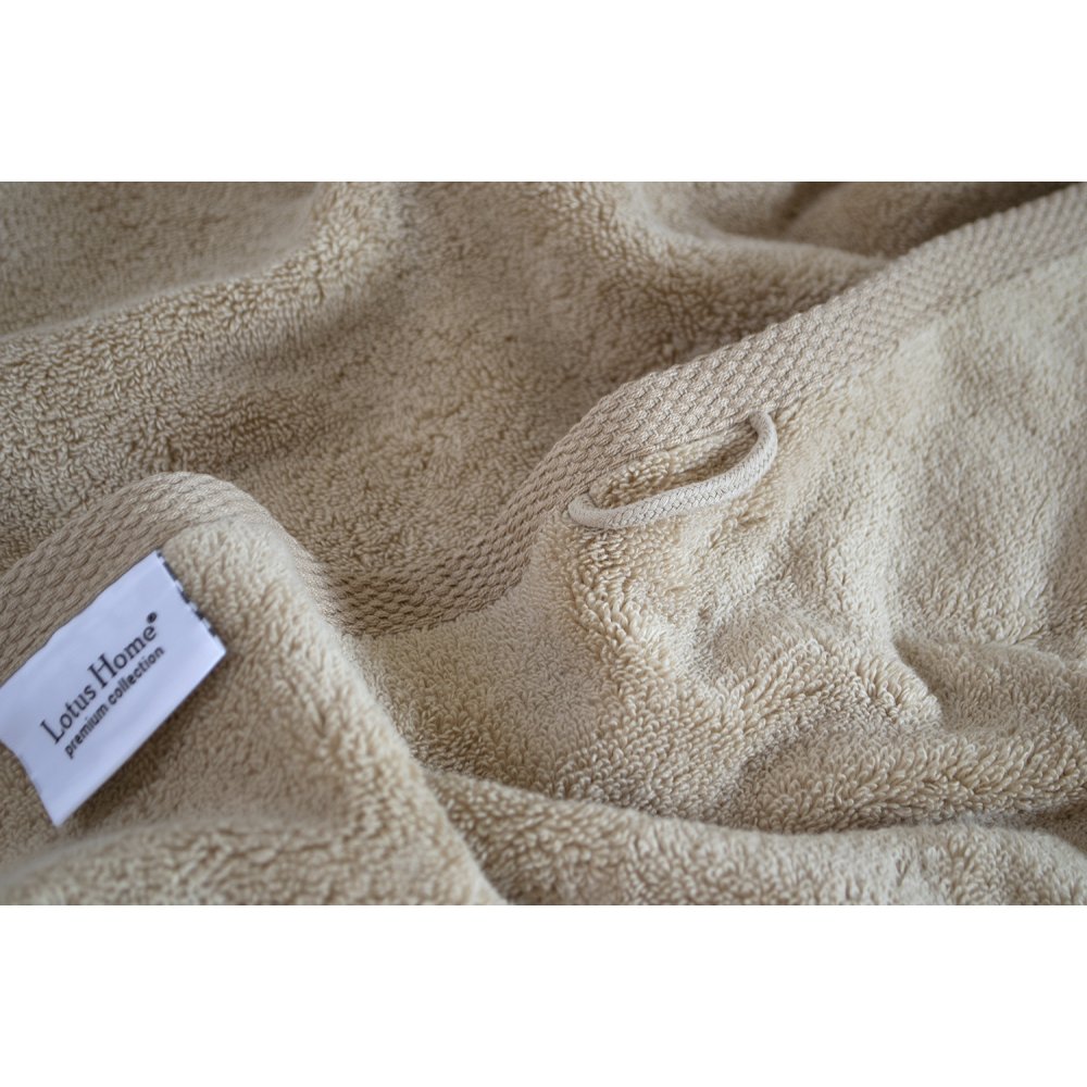 Полотенце Lotus Home Отель Premium Microcotton, 50х90 см, бежевый (svt-2000022322263) - фото 5