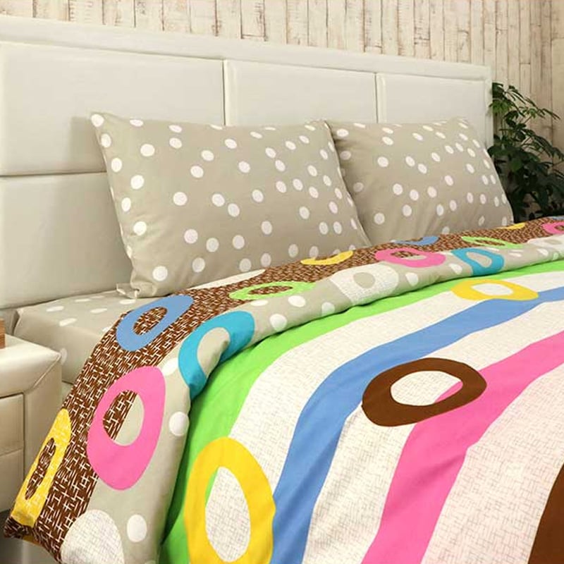 Комплект постельного белья Руно Краски Остра, семейный, микрофайбер, комбинированный (6.52Барви Остра) - фото 3