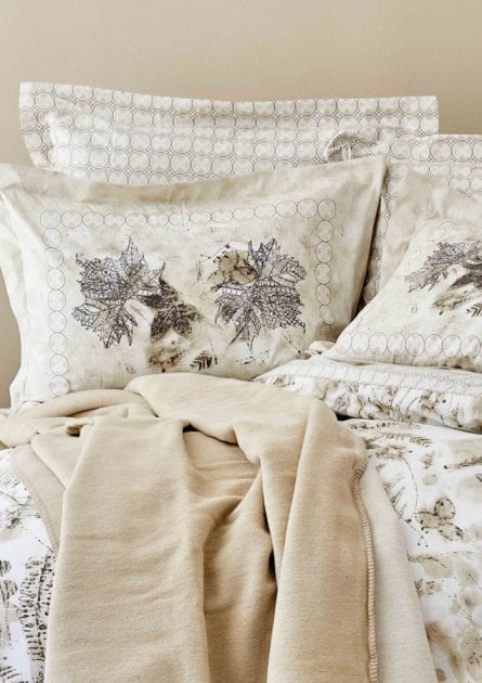 Набор постельное белье с покрывалом Karaca Home Ginza kahve 2020-1, евро, светло-коричневый, 5 предметов (svt-2000022231220) - фото 2