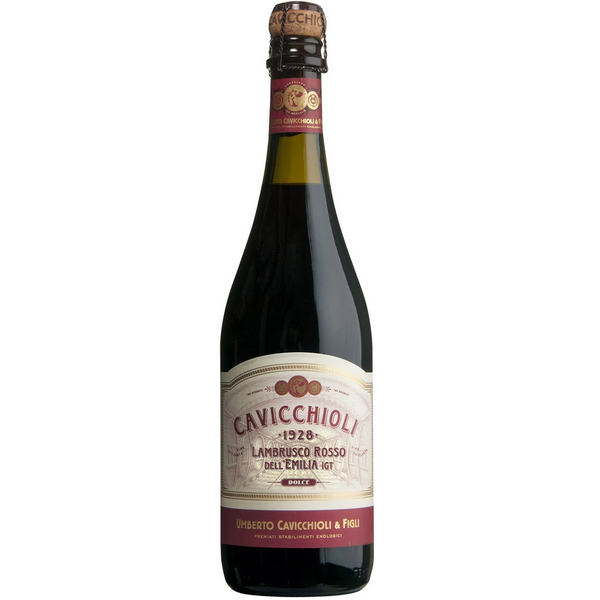 Вино ігристе Giv Cavicchioli Lambrusco Emilia Rosso Dolce, 7,5%, 0,75 л (8000009948202) - фото 1