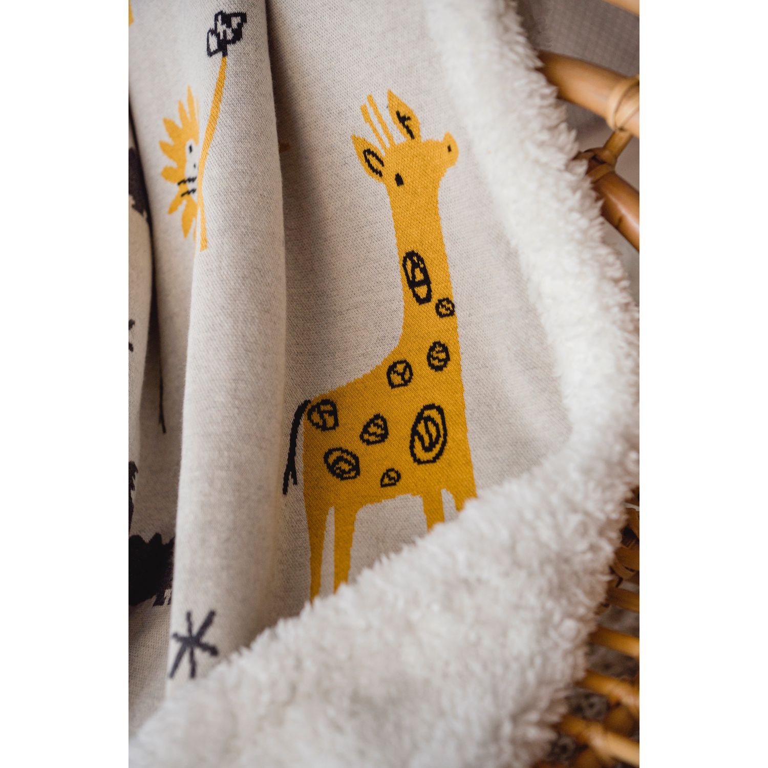 Детское одеяло Kaiser Зоо зима, 100х80 см, бело-серое (65219) - фото 8