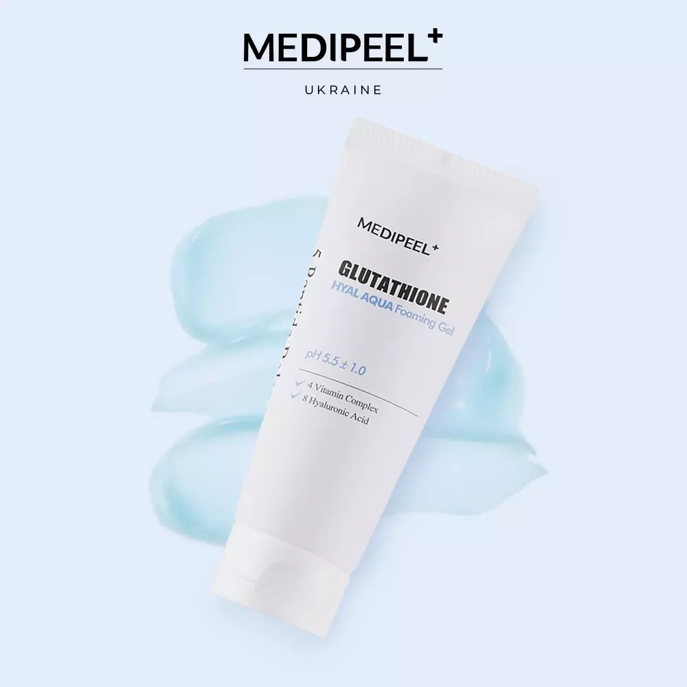 Гель-пенка для умывания Medi-Peel Glutathione Hyal Aqua Foaming Gel Cleanser увлажняющий 150 мл - фото 3