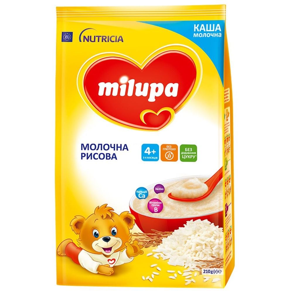 Молочная каша Milupa Рисовая 210 г - фото 1