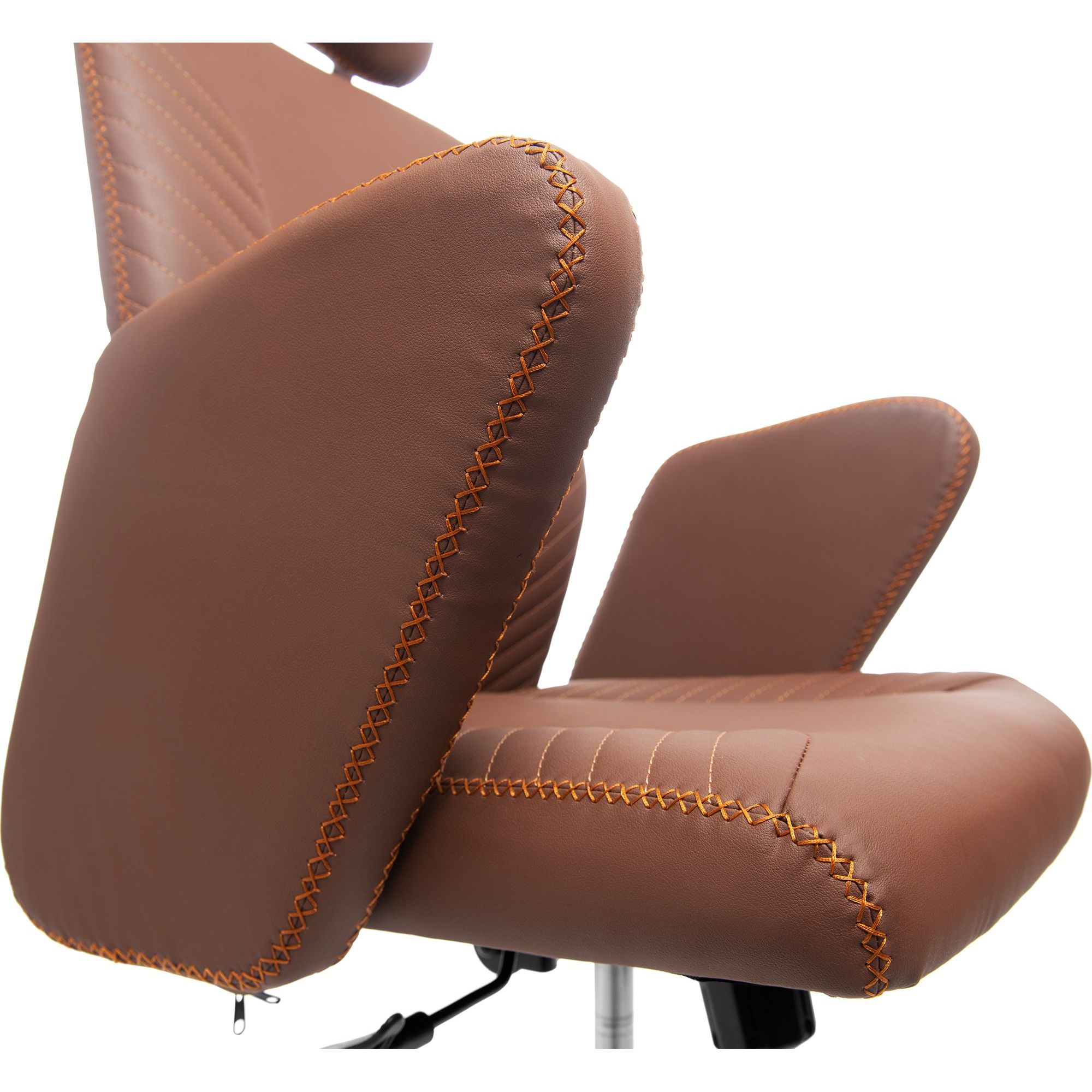 Офисное кресло GT Racer B-2380, коричневое (B-2380 Brown) - фото 8