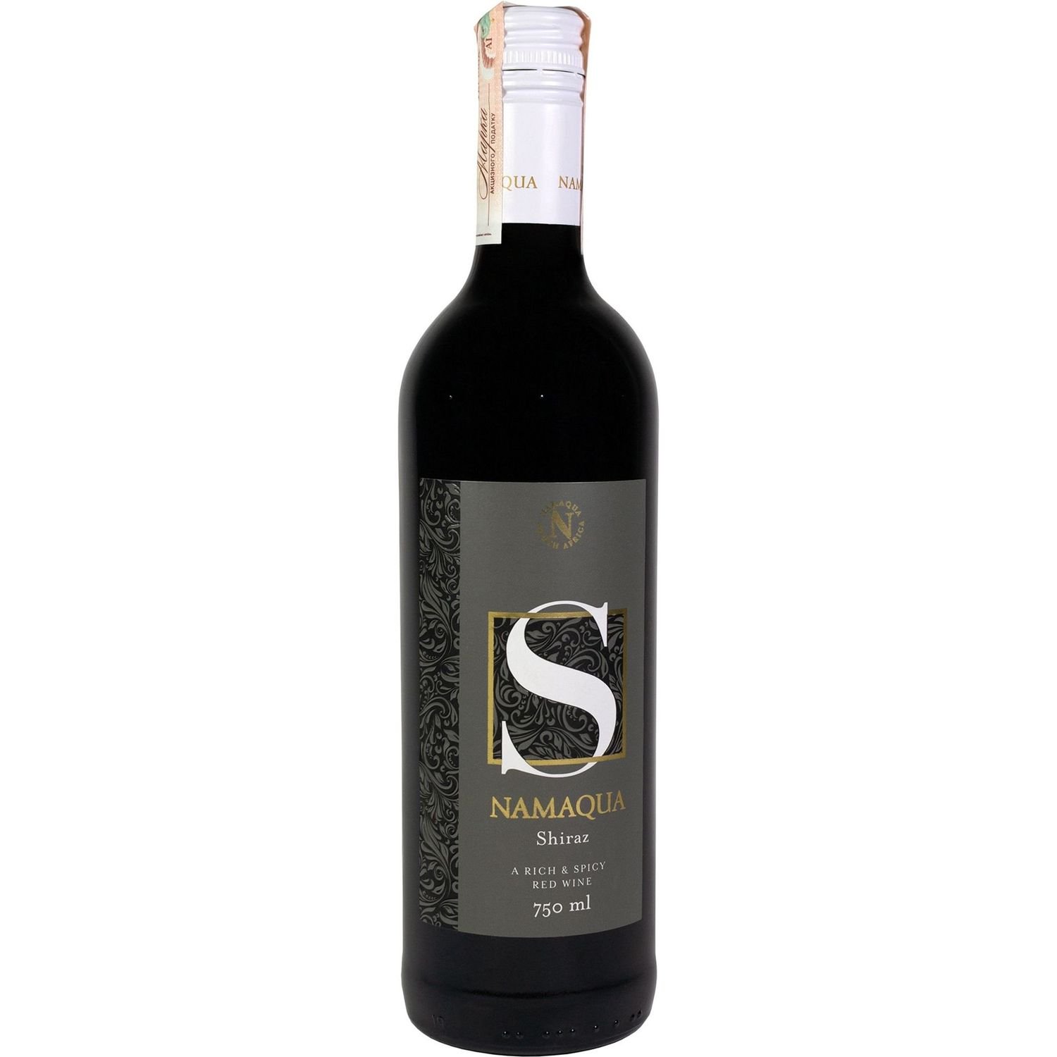 Вино Namaqua Shiraz, красное, сухое, 0,75 л - фото 1