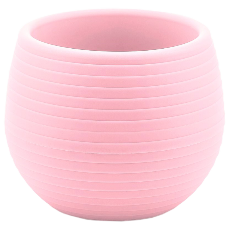 Горшок для цветов Serinova Colorful, 0.55 л, светло-розовый (ES03-PudraPembe) - фото 1
