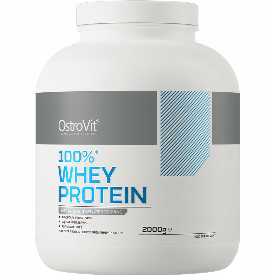 Протеин OstroVit 100% Whey Protein Strawberry Cream 2 кг - фото 1