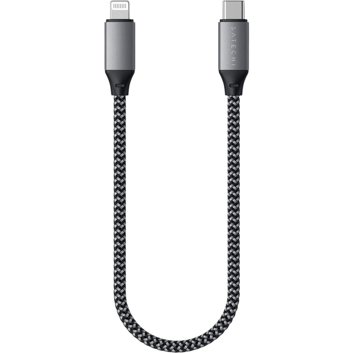 Кабель USB-C to Lightning Satechi Cable Space Gray 0.25 м - фото 1