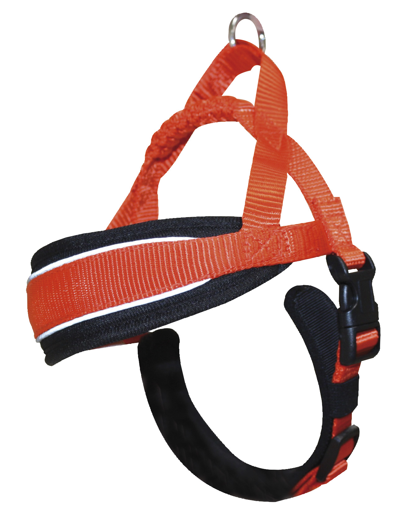 Світловідбиваюча шлея Croci Hiking Endurance з м'якою підкладкою, XS (38-48 см), помаранчевий (C5081869) - фото 1
