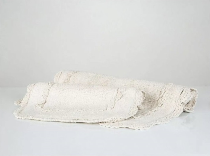 Набор ковриков Irya Darya ekru, 90х60 см и 60х40 см, молочный (svt-2000022264556) - фото 4