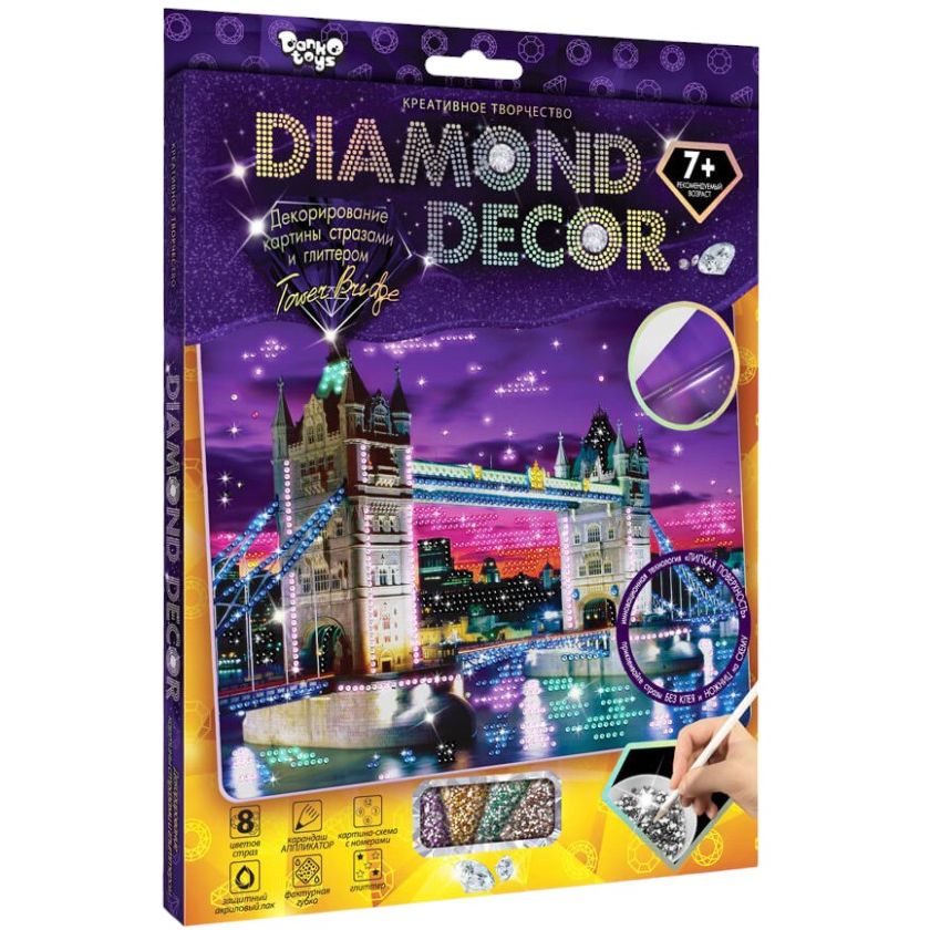 Набір креативної творчості Danko Toys Tower Bridge DD-01-03 Diamond Decor - фото 1