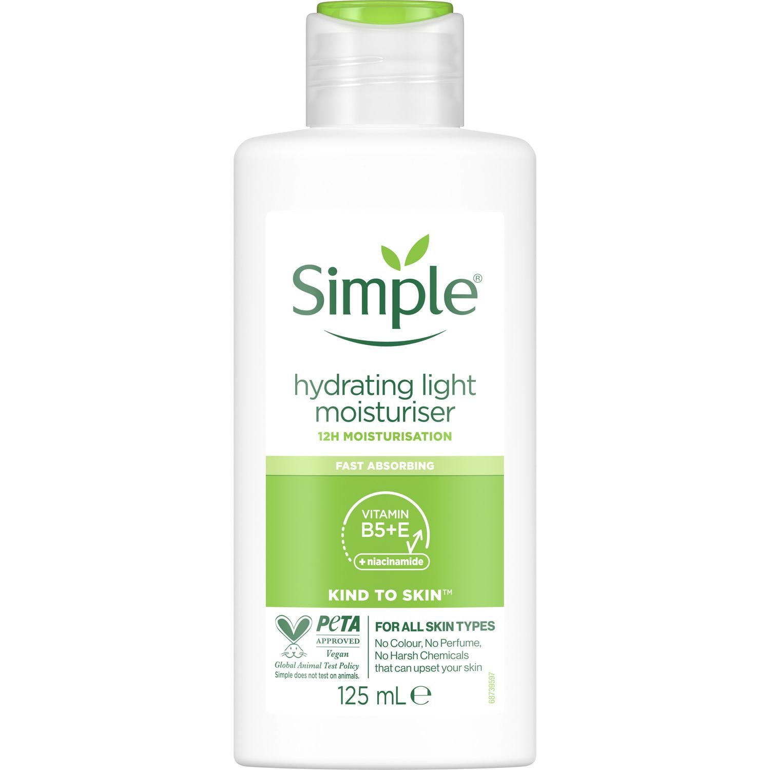Легкий зволожуючий крем для обличчя Simple Hydrating Light Moisturiser Kind to Skin, 125 мл - фото 1