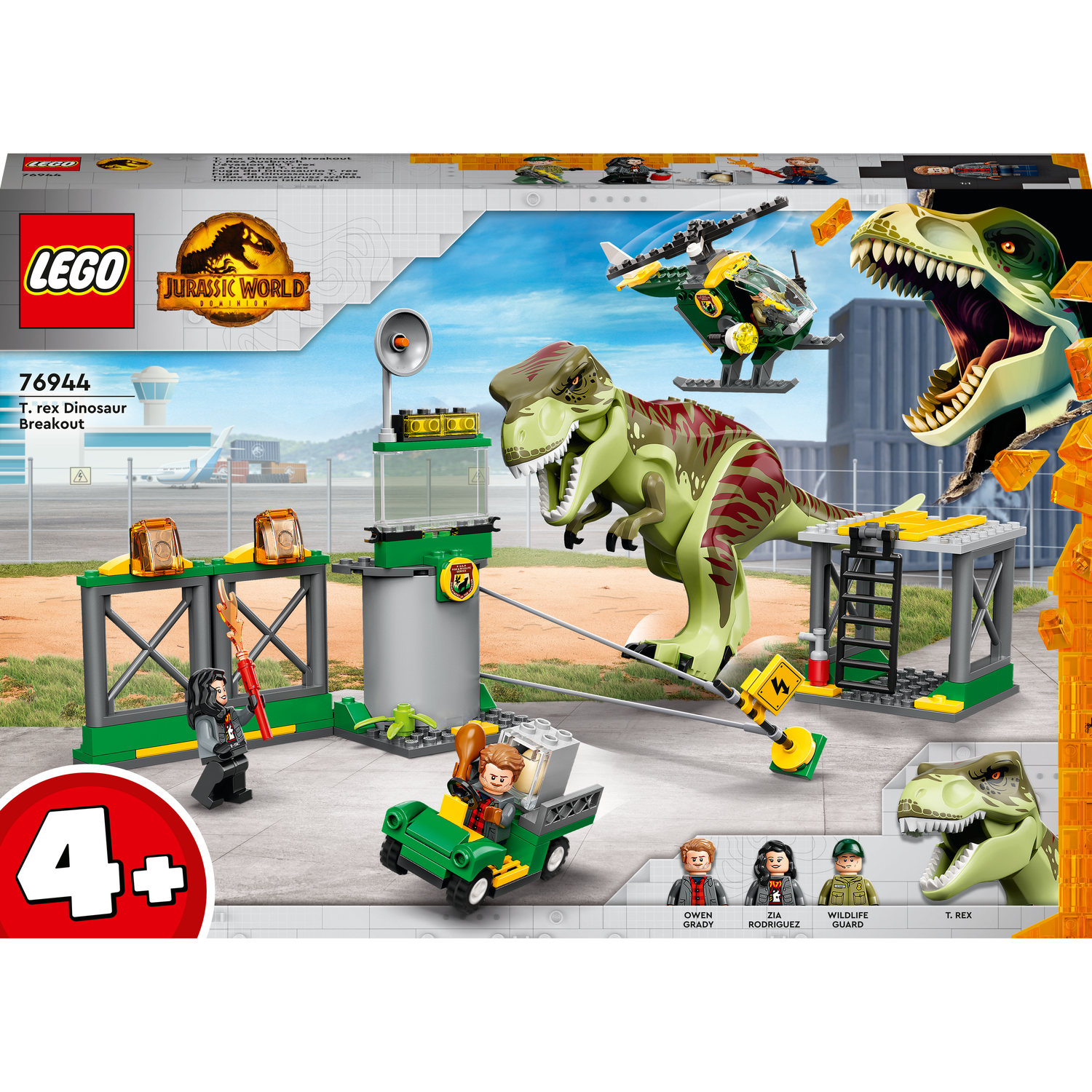 Конструктор LEGO Jurassic World Бегство Тиранозавра, 140 деталей (76944) - фото 1