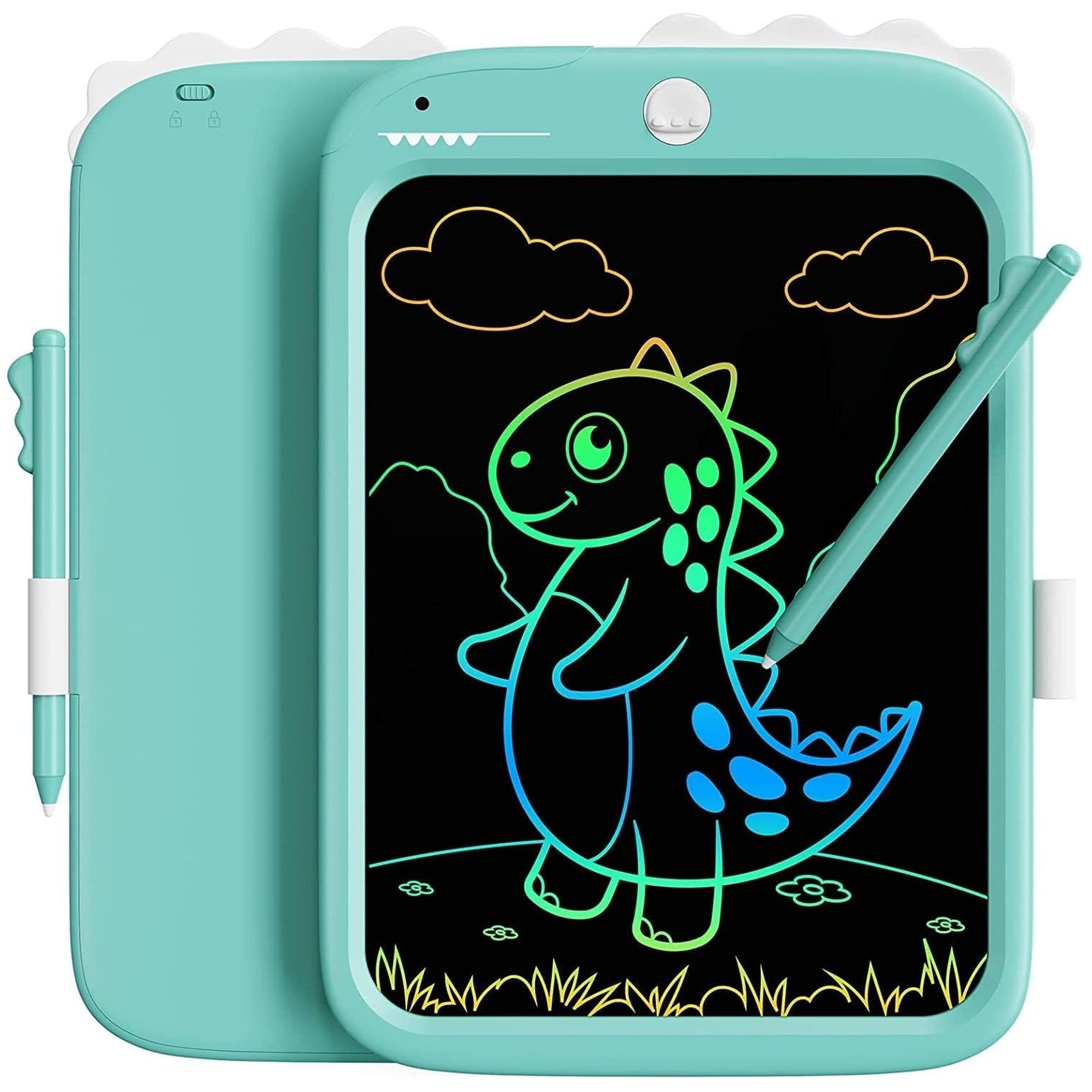 Детский LCD планшет для рисования Beiens Динозаврик 10” Multicolor голубой (К1006blue) - фото 1
