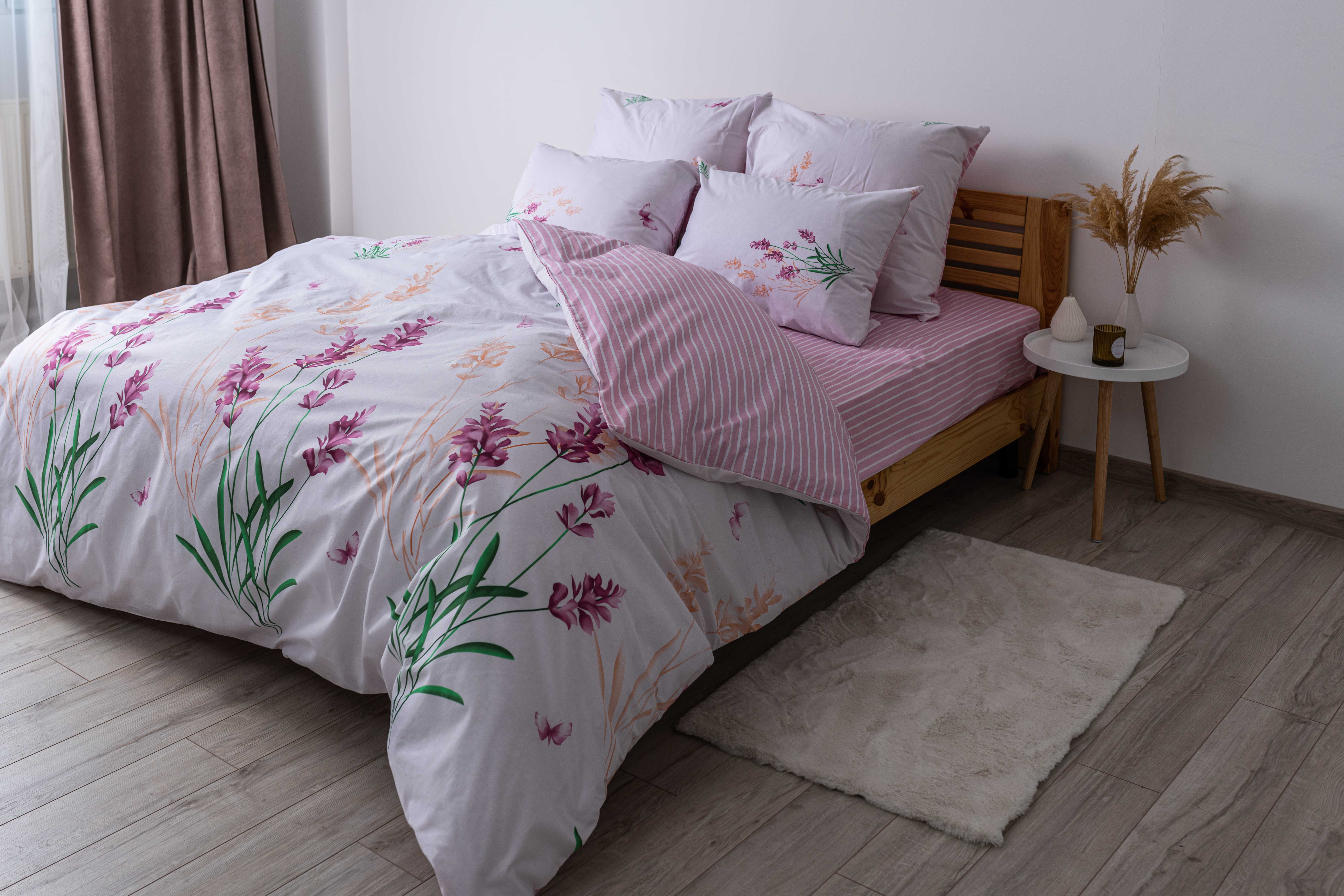 Комплект постельного белья ТЕП Soft dreams 338 Aurora полуторный розовый с белым (2-03857_25783) - фото 2